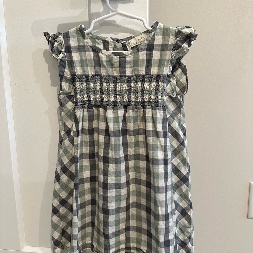 Plaid Kids Casual Dress